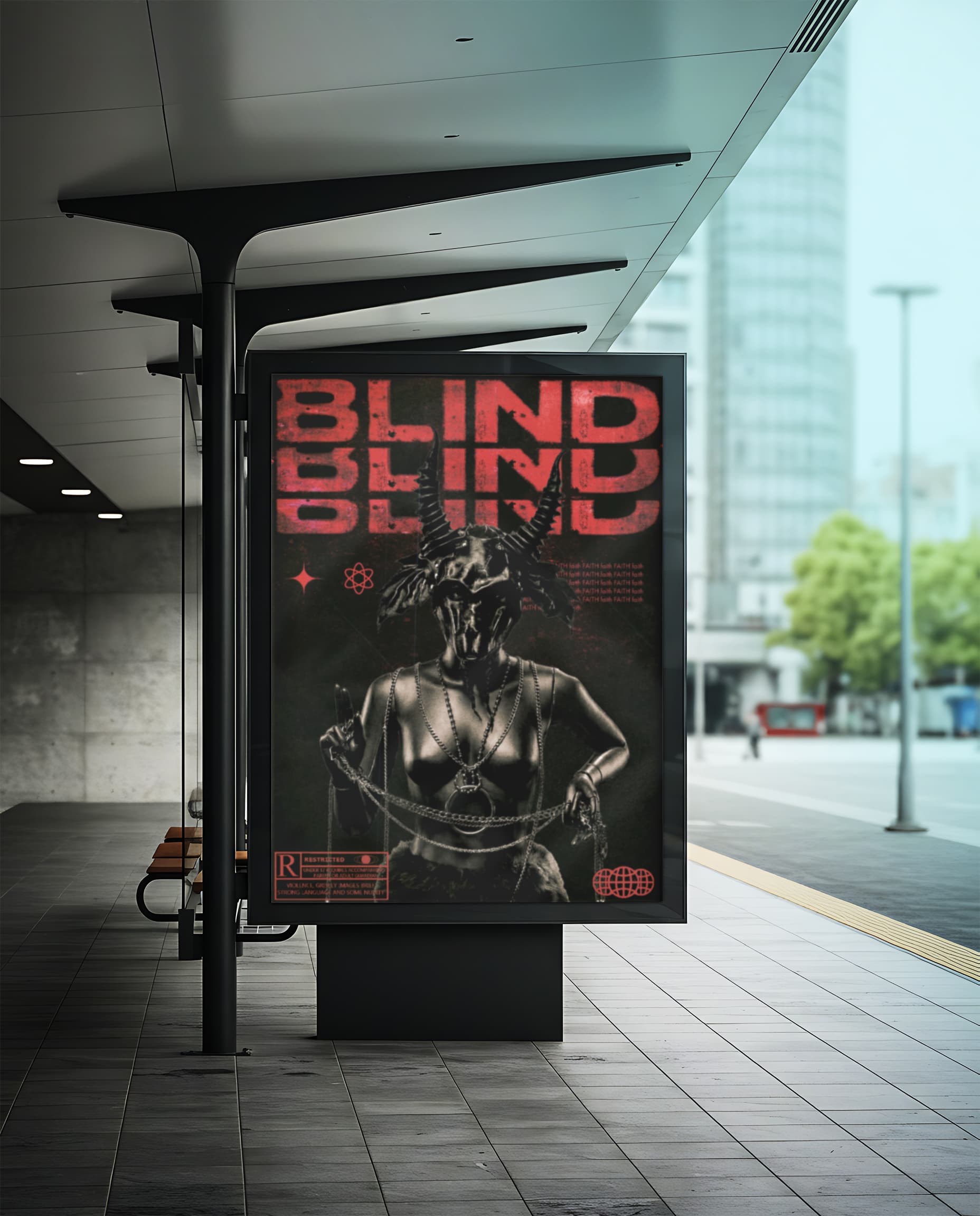Plakat Baphomet - Autorski plakat i grafika reklamowa